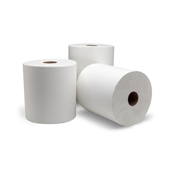 1,000&rsquo; Hard Roll Towel, White